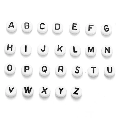 Alphabet Resin Smycken Hängen